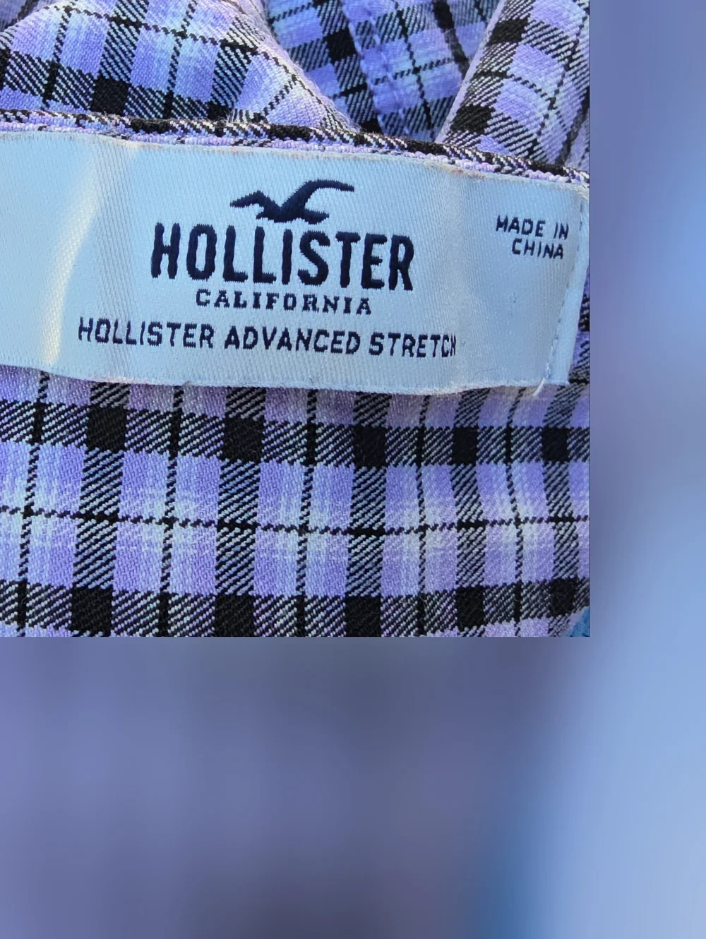 Hollister Lavender and Black Plaid Square-Neck Camisole - Picture 5 of 6